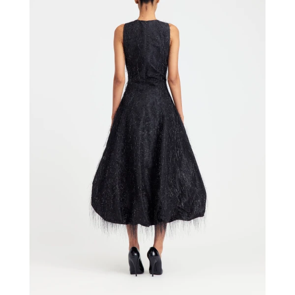 Elevate your elegance in this 16Arlington  from the luxury feather dress edit