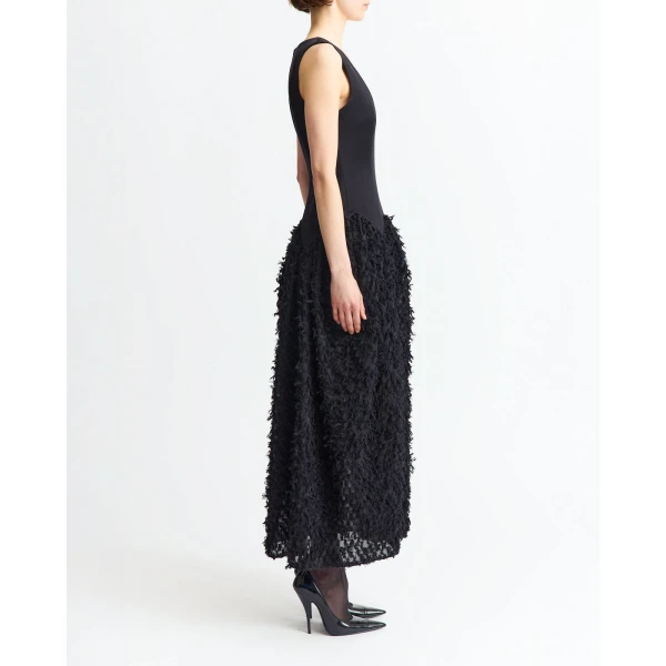 Elevate your elegance in this 16Arlington  from the luxury feather dress edit