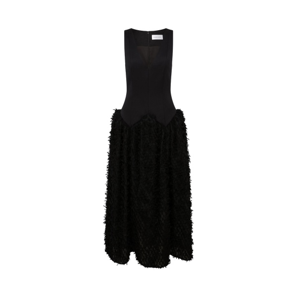 Elevate your elegance in this 16Arlington  from the luxury feather dress edit