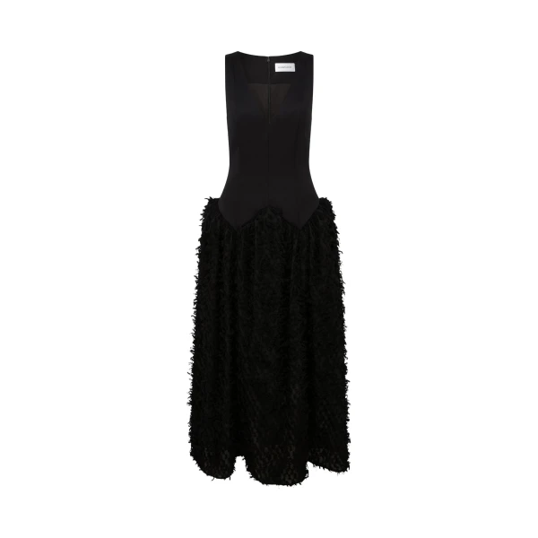Elevate your elegance in this 16Arlington  from the luxury feather dress edit