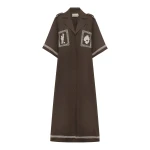 Alemais Leandra Corded Relaxed Shirtdress | Ready to Wear Collection Luxury Shoes Elevate your elegance in this Alemais Dresses from the resort wear edit