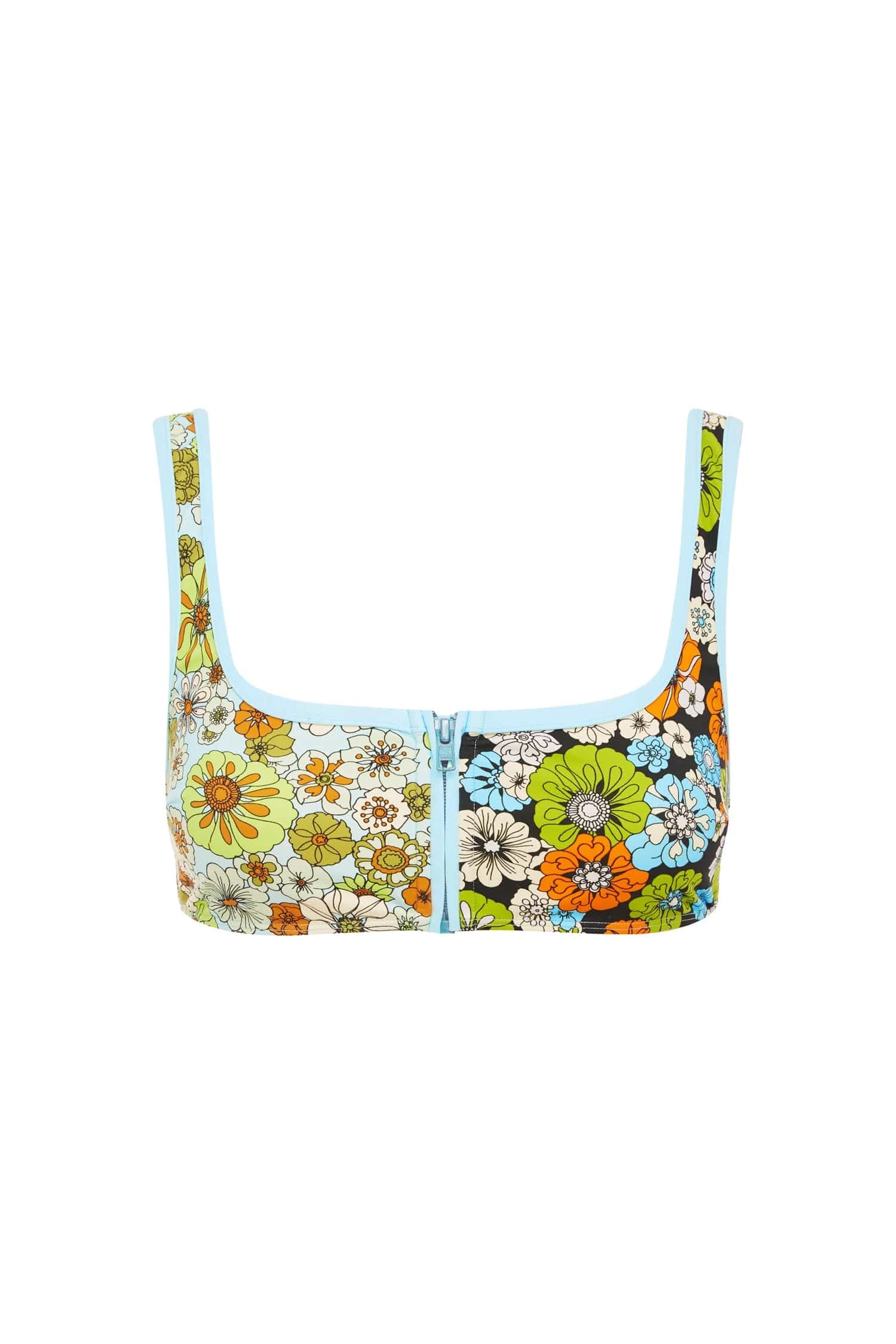 Alemais Orange Blossom Zip Scoop Top | Ready to Wear Collection Luxury Shoes Elevate your elegance in this Alemais Tops from the resort wear edit