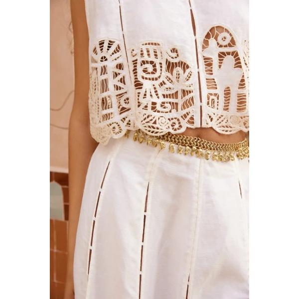 Alemais Rosemary Embroidered Top