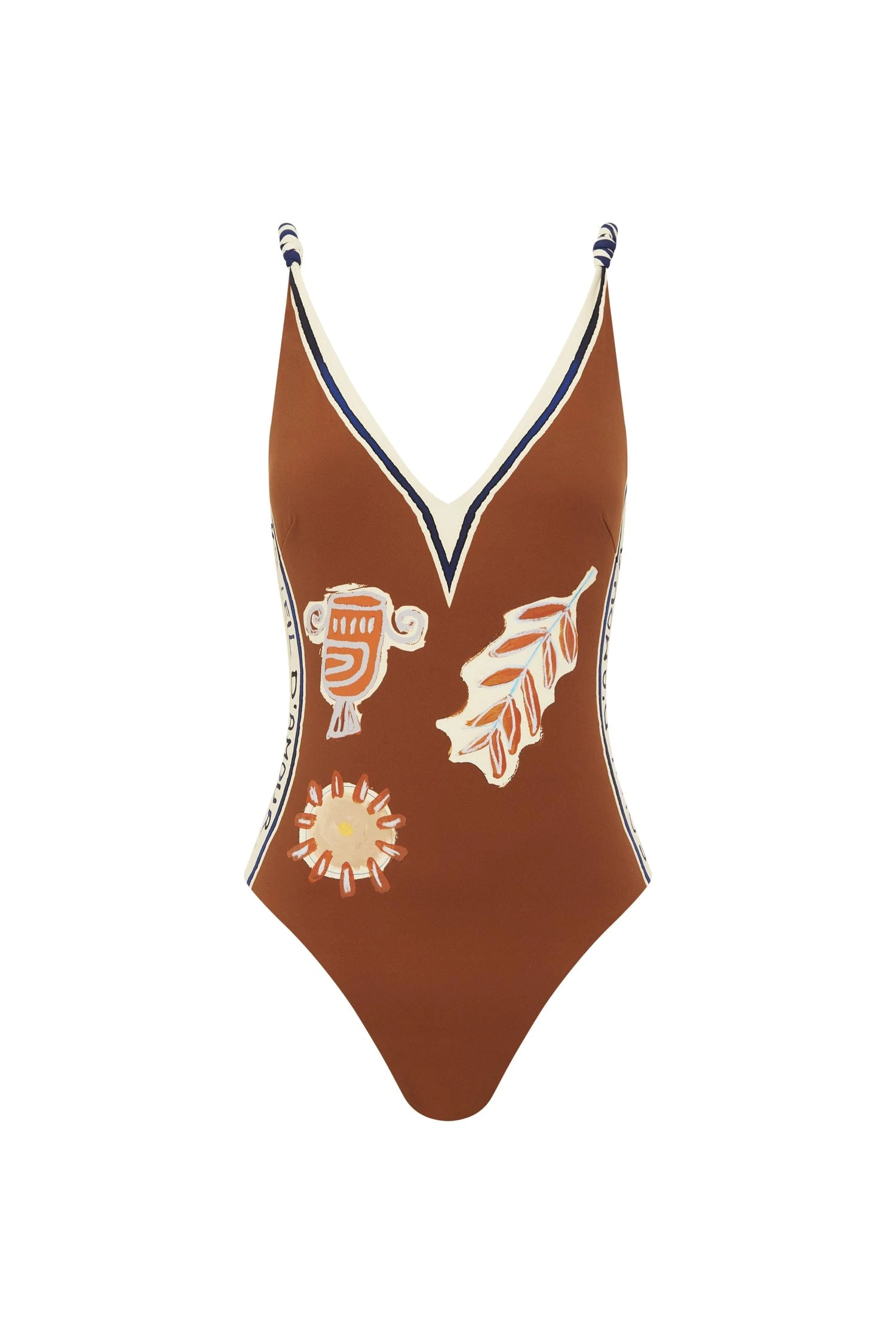 Alemais Soleil D'amour V Neck One Piece | Ready to Wear Collection Luxury Shoes Elevate your elegance in this Alemais Beachwear from the resort wear edit