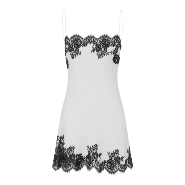 Alex Perry Bias Slip Mini Dress in Satin Crepe