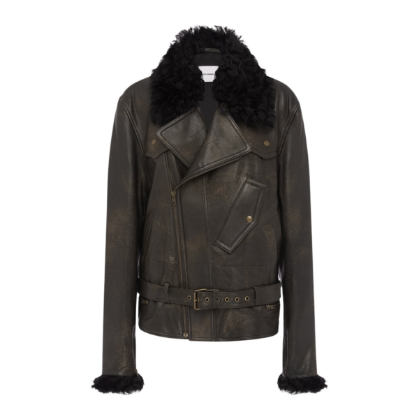 Alex Perry Biker Jacket in Leather