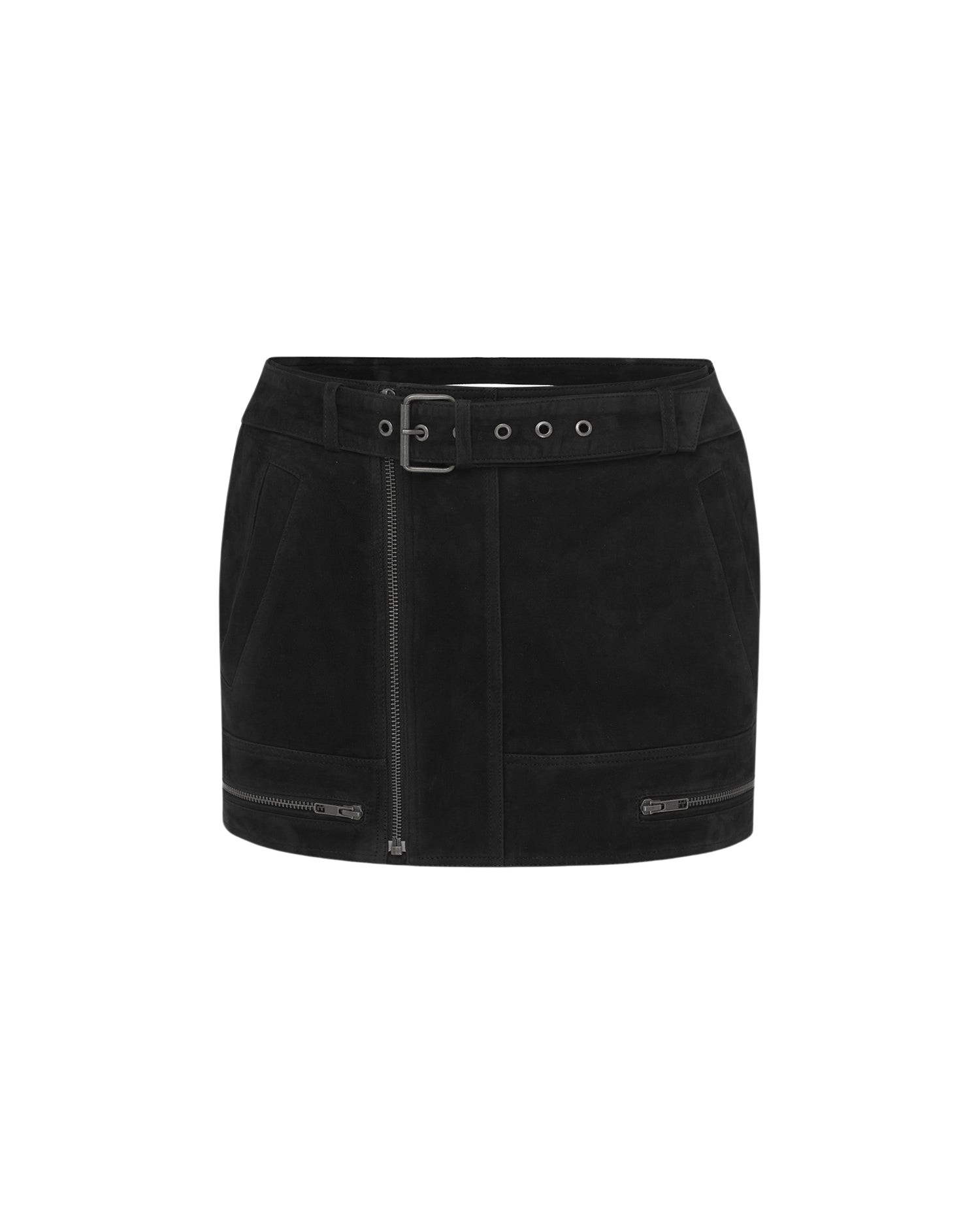 Alex-Perry-Biker-Mini-Skirt-in-Suede-coveti96771_nobg Alex Perry Skirts