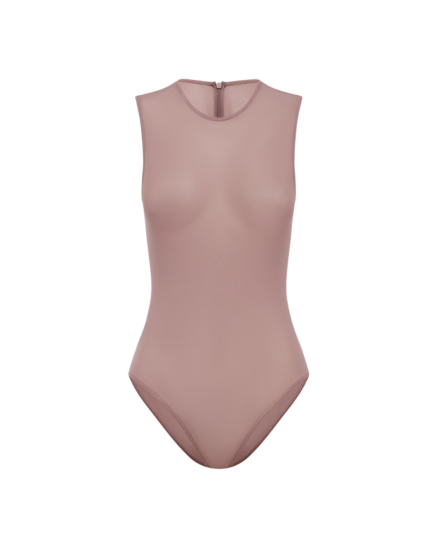 Alex Perry Sleeveless Bodysuit in Stretch Mesh