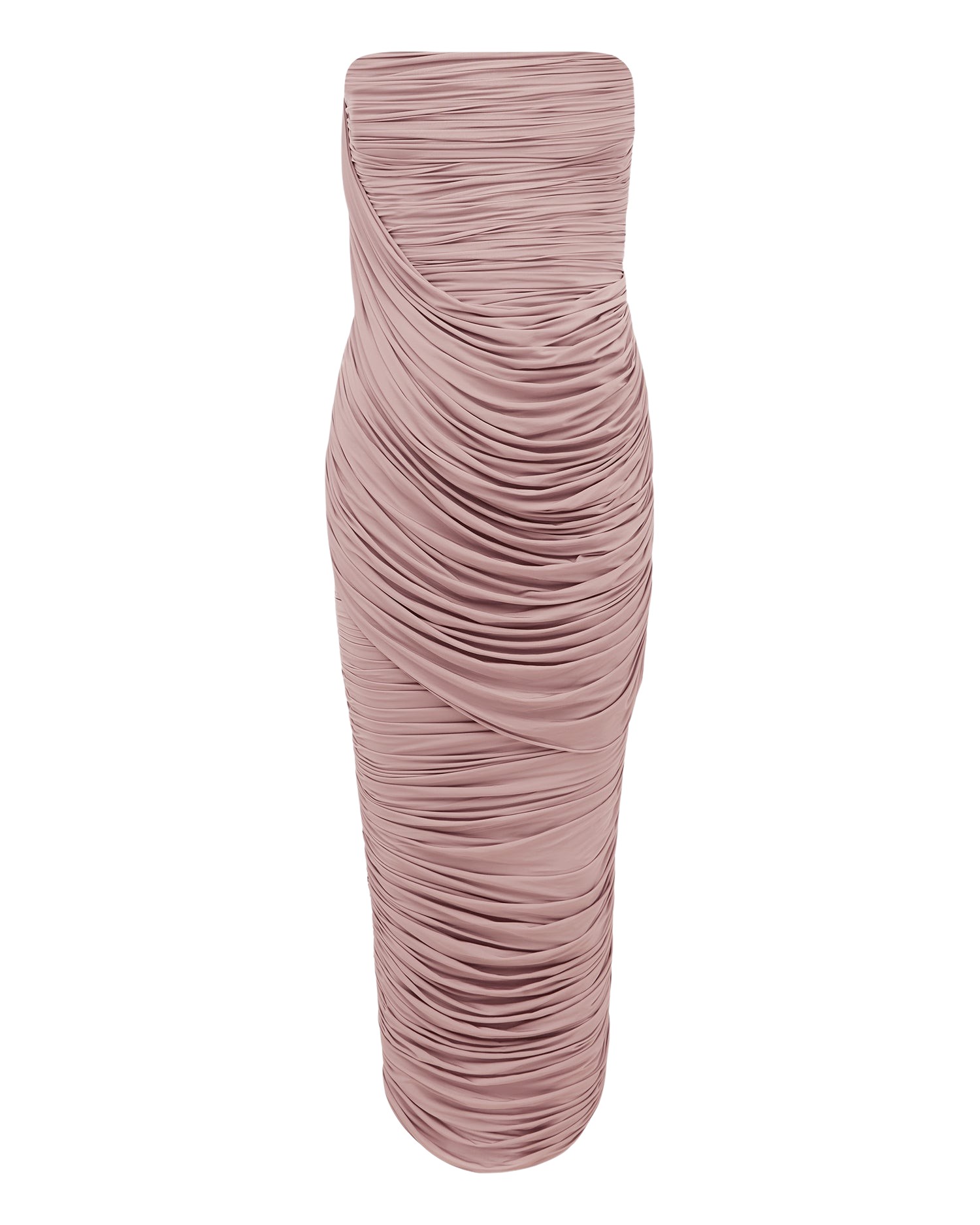 Alex Perry Strapless Drape Column in Jersey Dress