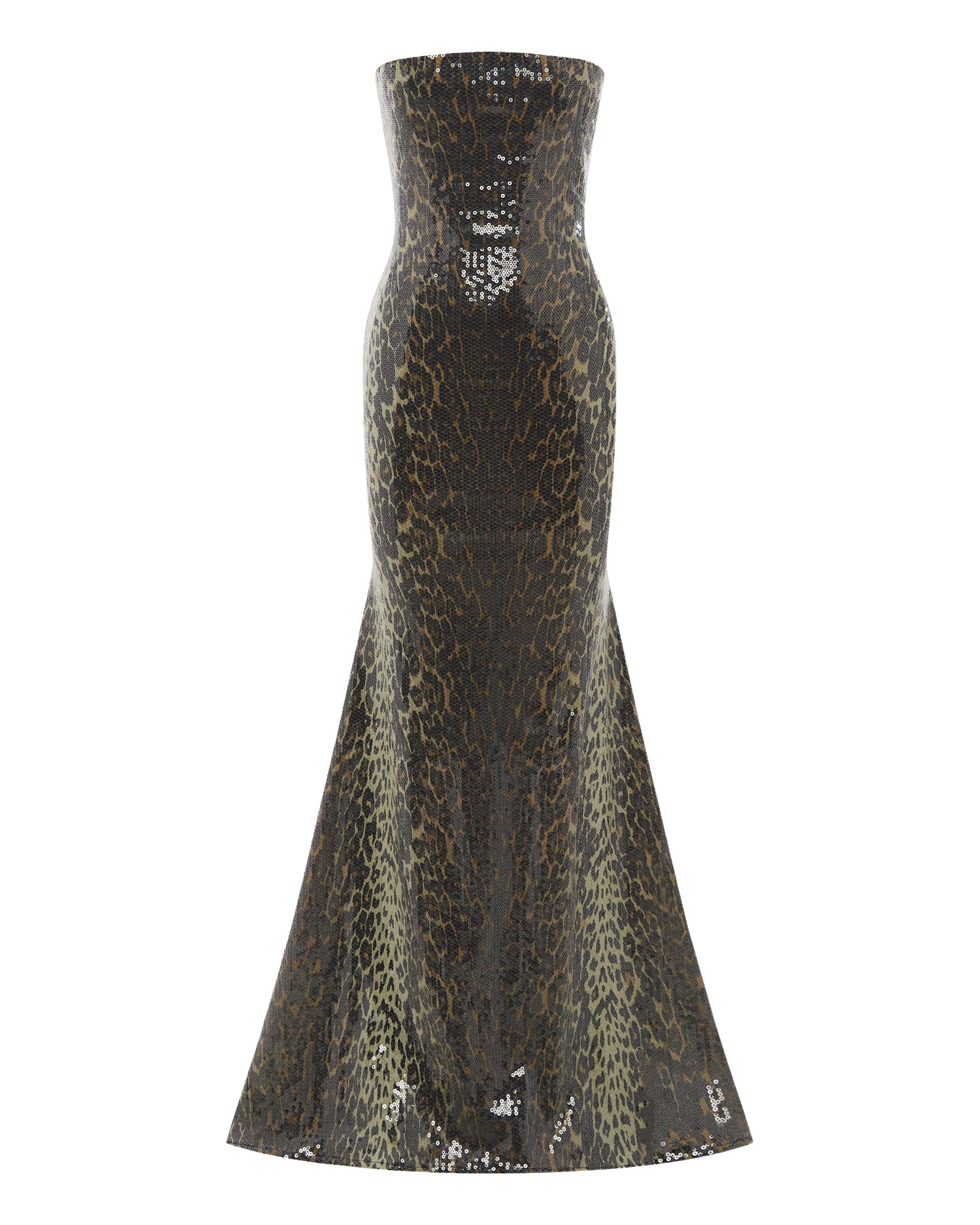 Alex Perry Strapless Gown in Sequin Stretch Mesh