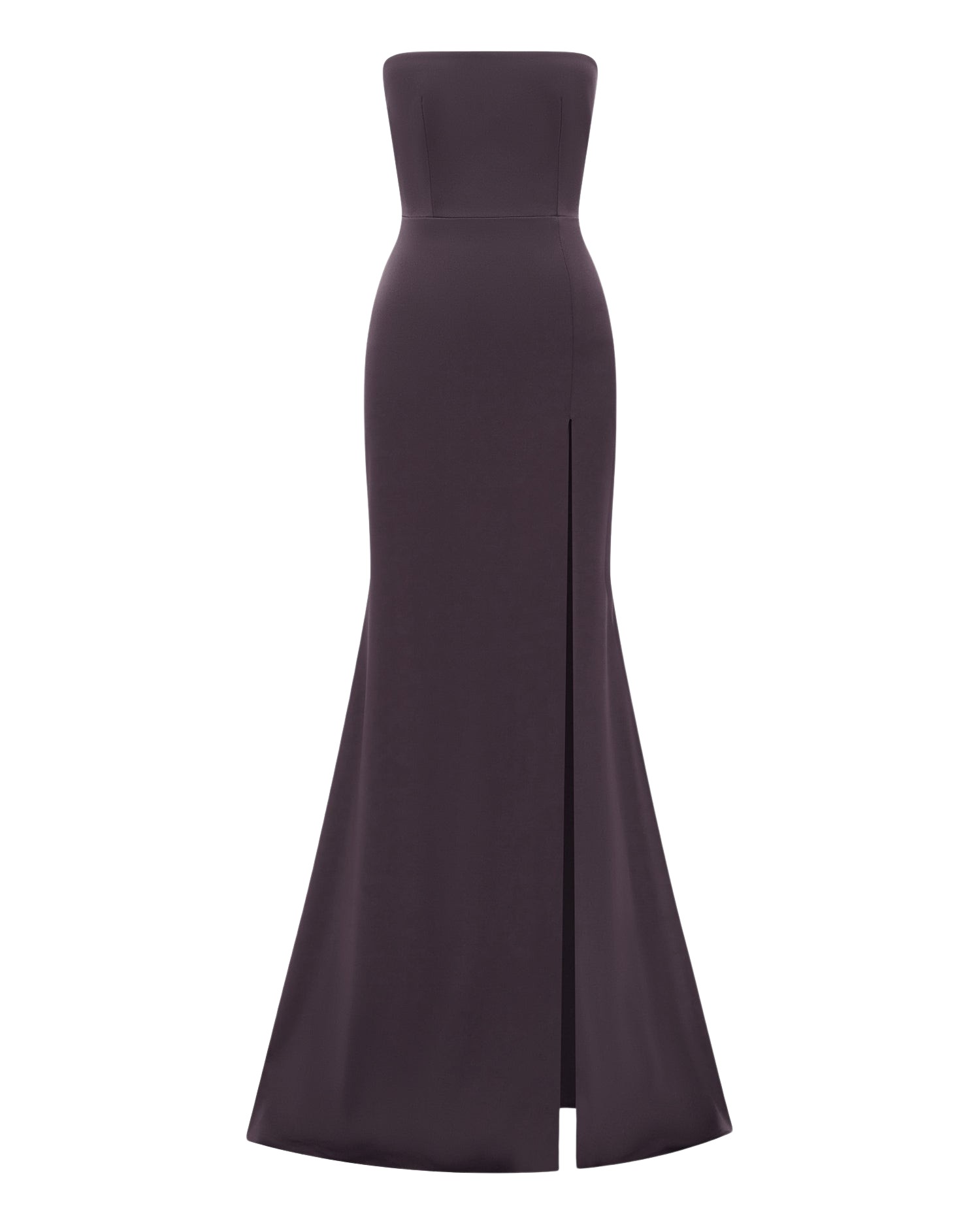 Alex Perry Strapless Split Gown in Satin Crepe
