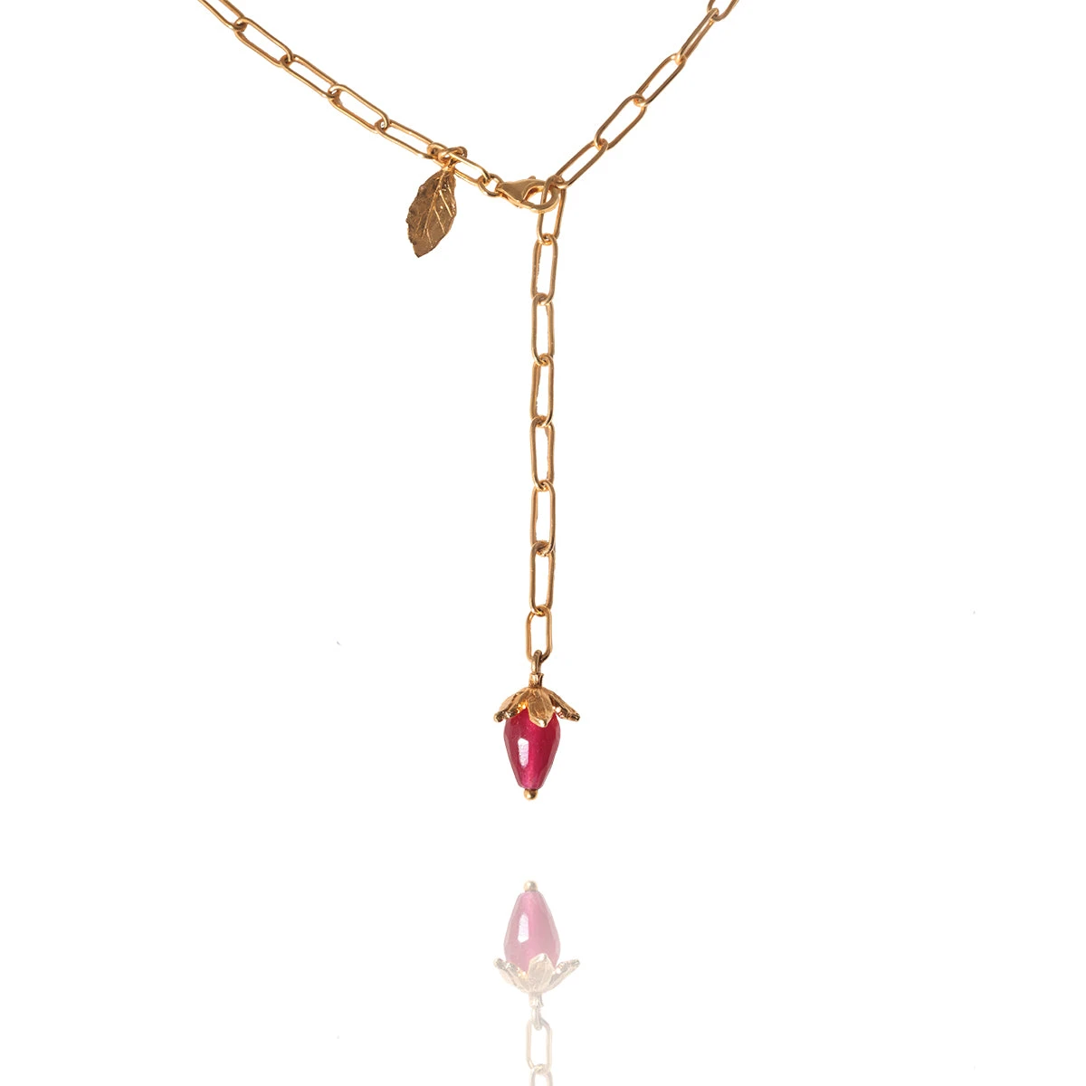 Alexandra Hakim Golden Raspberry Necklace designer jewelry designer jewelry