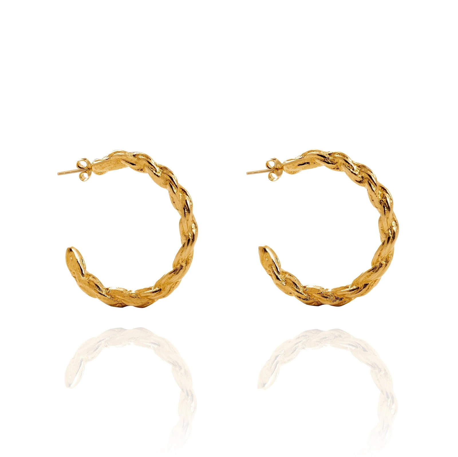 Alexandra Hakim Golden Rope Hoops designer jewelry designer jewelry