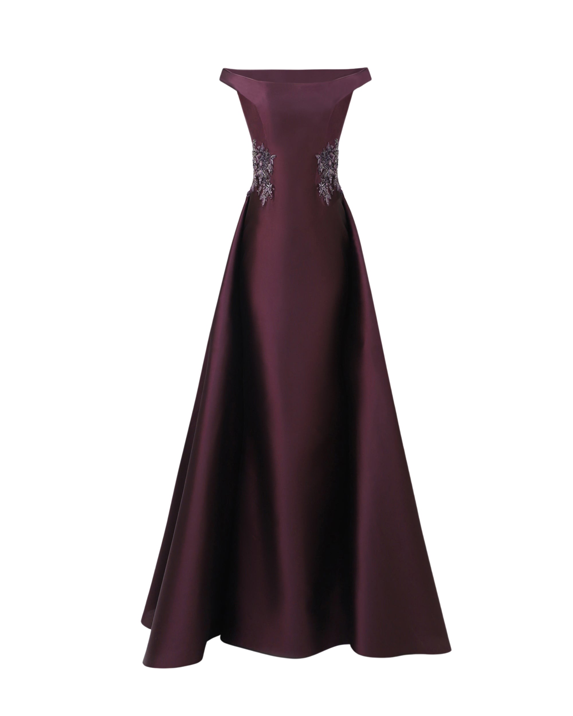 Gemy-Maalouf-Off-Shoulder-Beaded-Mikado-Dress-coveti13727_nobg Gemy Maalouf Gowns