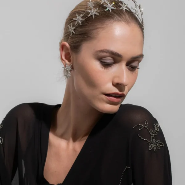 Jennifer Behr Celestina Tiara, view 2