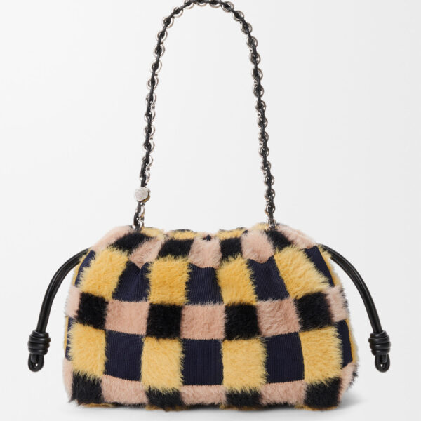 LOEWE Medium Flamenco Purse In Jacquard Knit, view 5