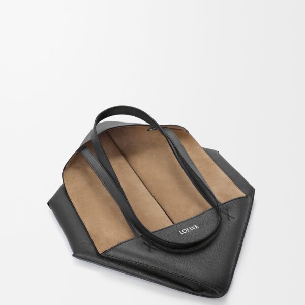 LOEWE Medium Horizontal Puzzle Fold Tote In Soft Grained Calfskin, view 5