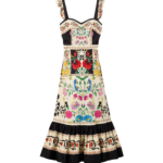 La DoubleJ Gingerbread Dress Plaza Placée Ivory in Flat Cotton Stretch - Dresses - Milanese Maximalist Fashion at Luxury Shoes 