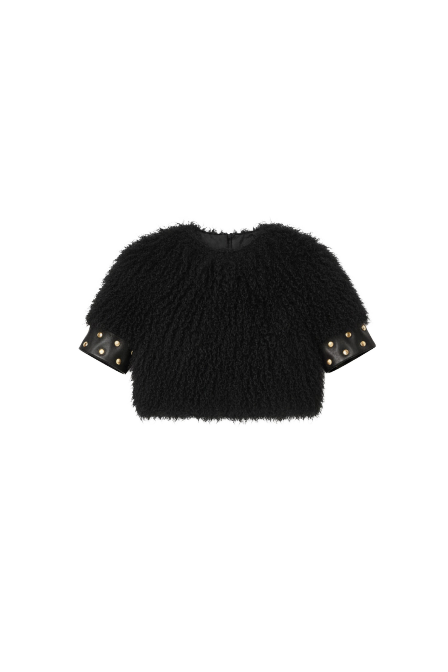 Loulou The Brand Cropped Shearling Top