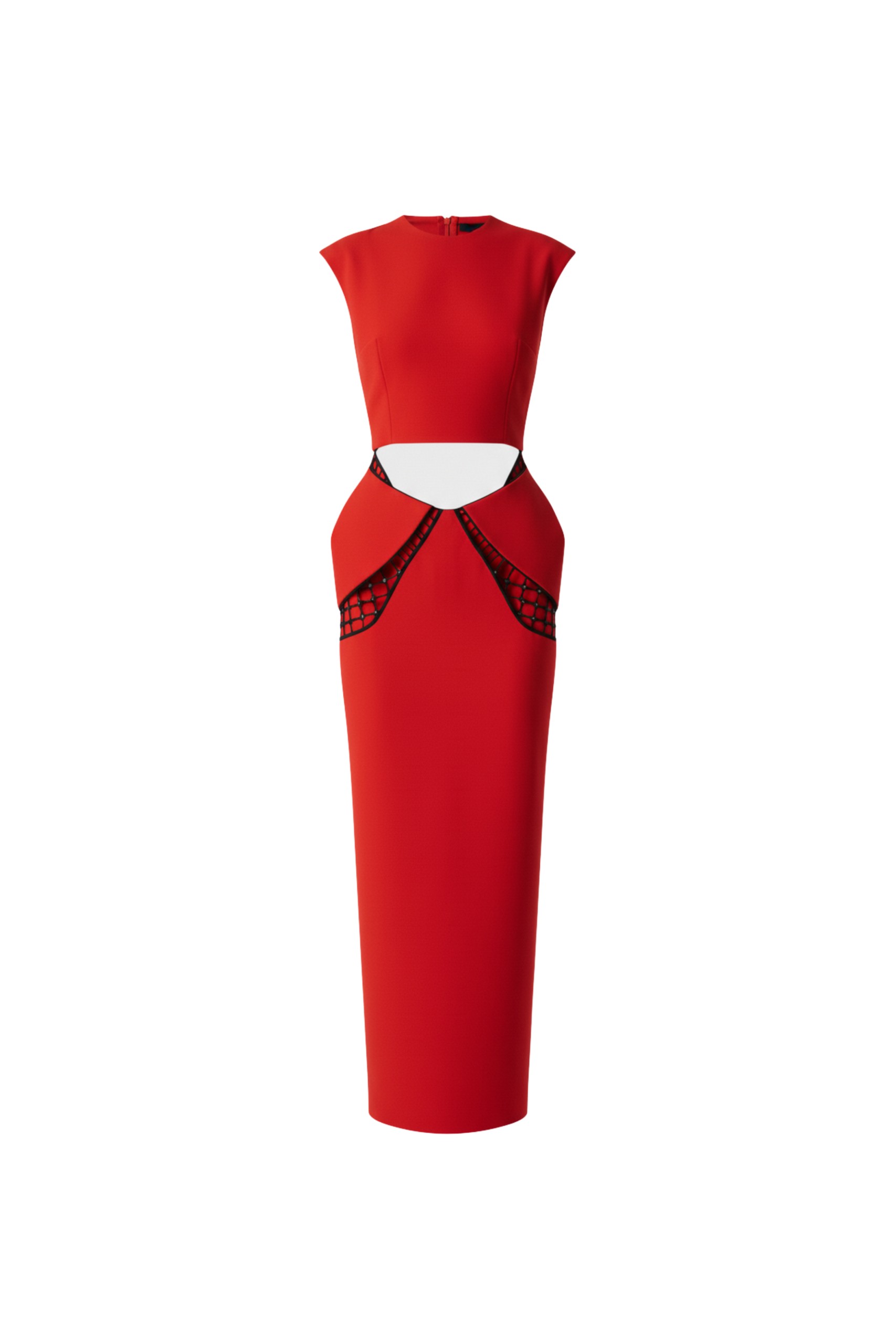 Loulou The Brand Cut-Out Crêpe Dress