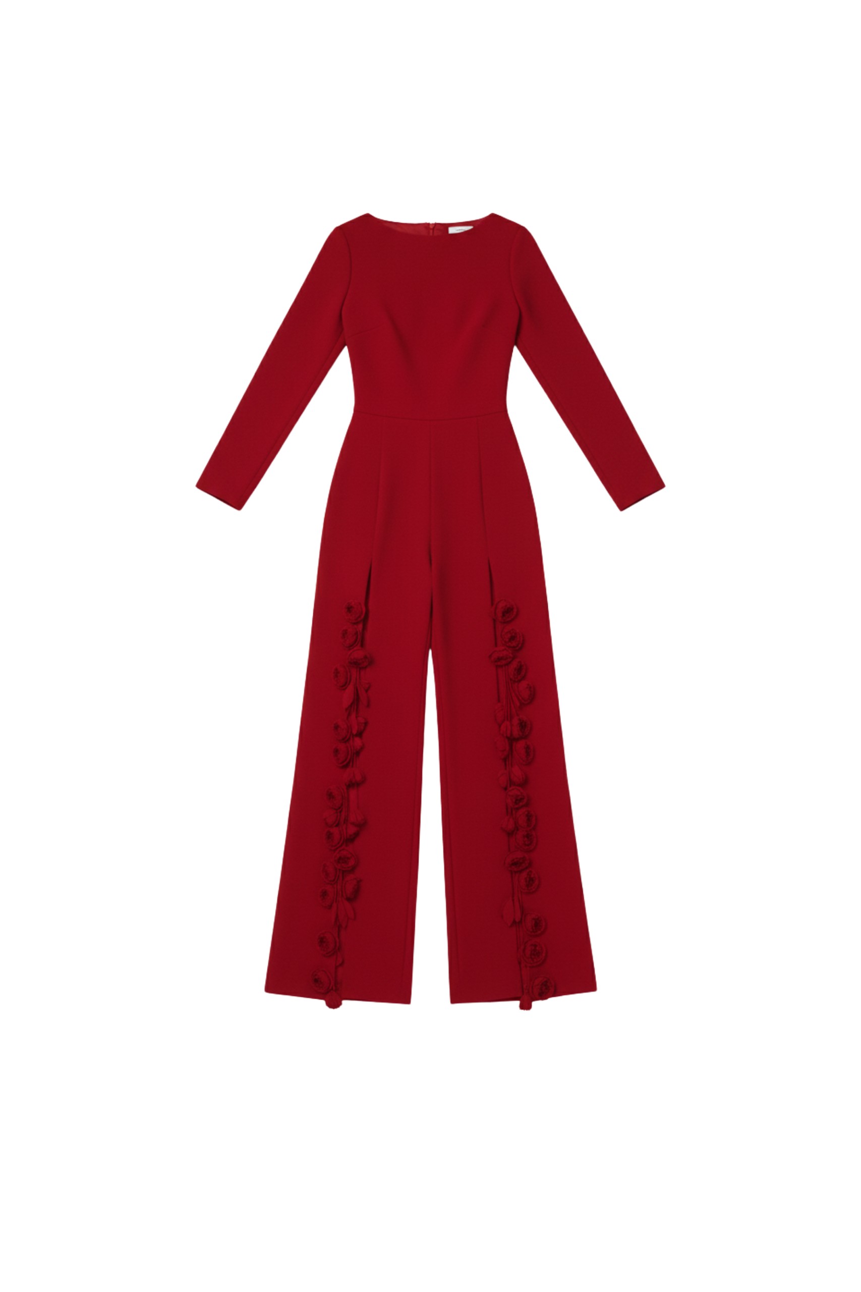 Loulou The Brand Red Rose Crêpe Jumpsuit