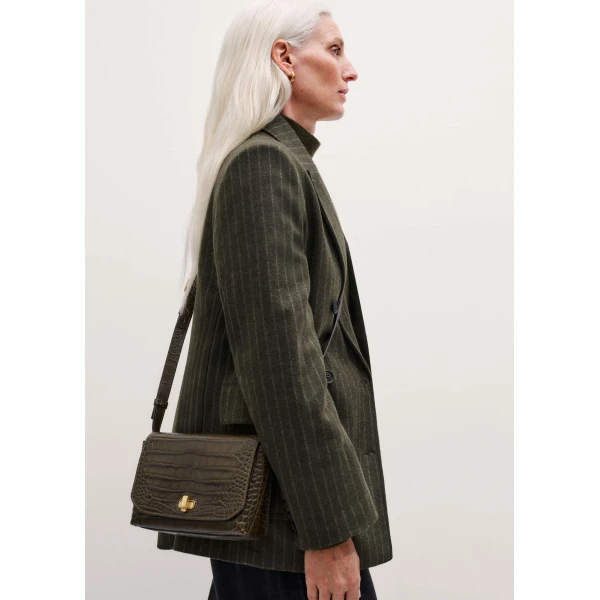 Italian Leather – luxury British Green in Me and Em exclusively at Luxury Shoes 