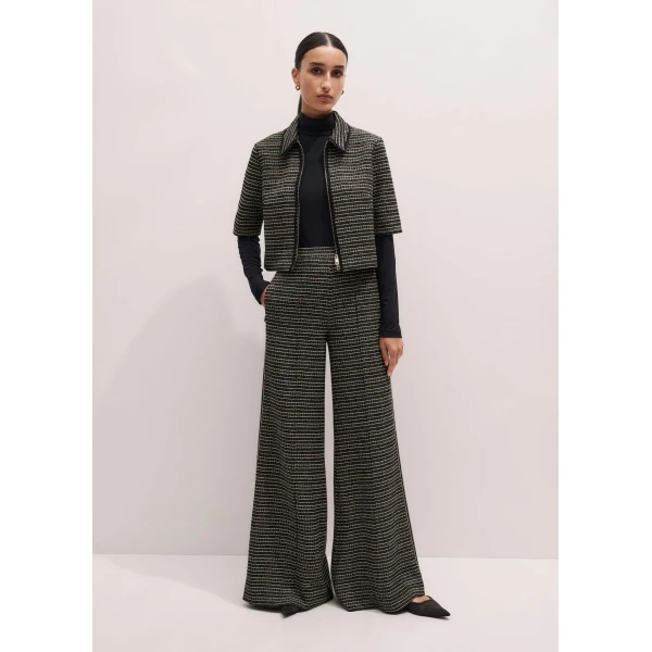 Tweed Jersey – luxury British Black in Me and Em exclusively at Luxury Shoes 