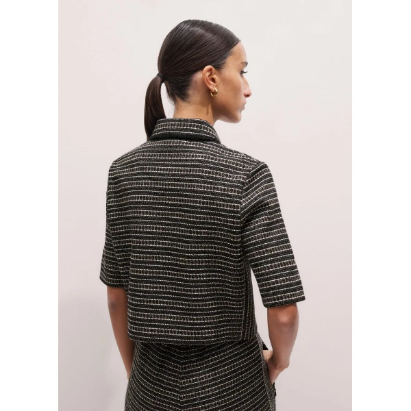 Me + Em AM-PM Zip-Front Top