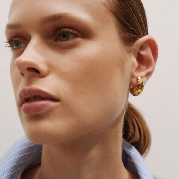 Me and Em Abundant Dream Hoops
24kt Gold Plated, view 2