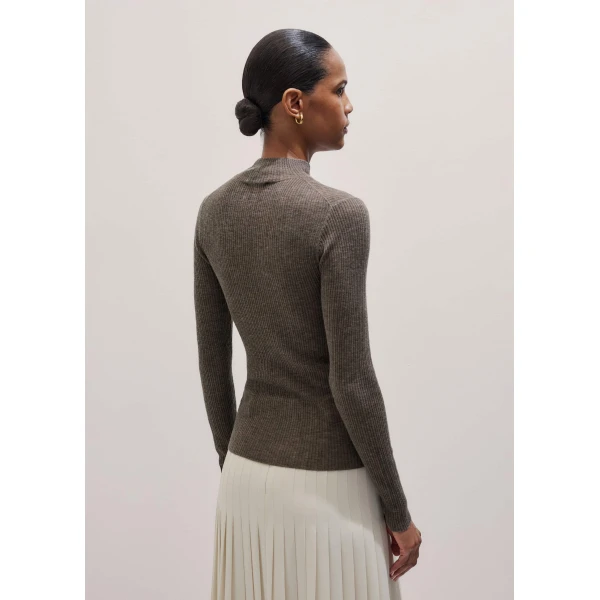 Merino + Cashmere – luxury British Brown in Me and Em exclusively at Luxury Shoes 