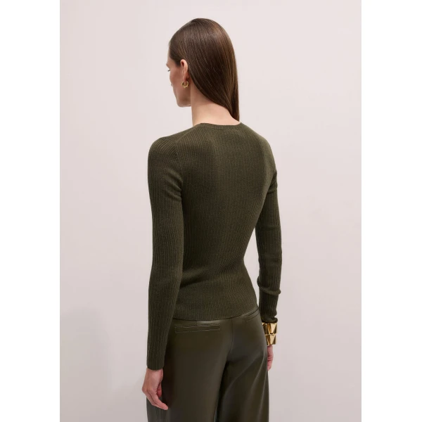 Merino + Cashmere – luxury British Green in Me and Em exclusively at Luxury Shoes 
