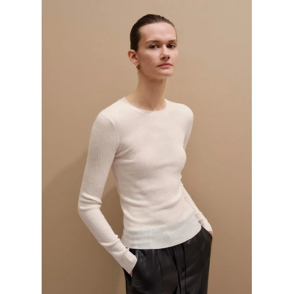 Merino + Cashmere – luxury British Ivory in Me and Em exclusively at Luxury Shoes 