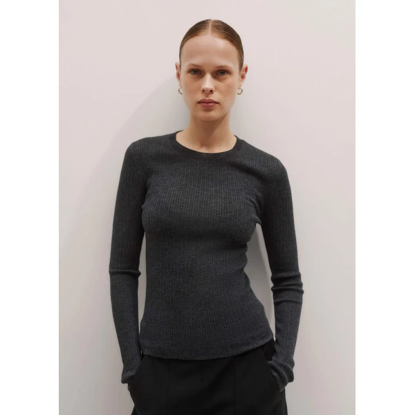 Merino + Cashmere – luxury British Grey in Me and Em exclusively at Luxury Shoes 