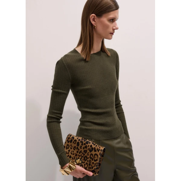 Merino + Cashmere – luxury British Green in Me and Em exclusively at Luxury Shoes 