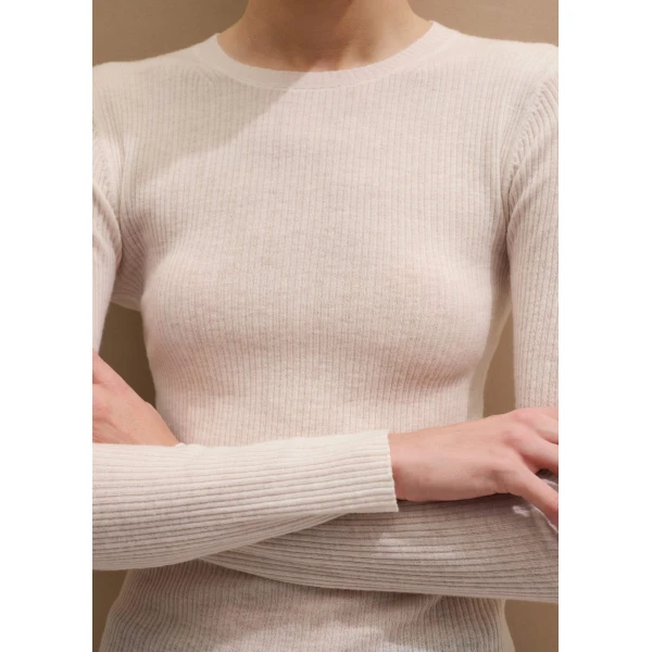 Merino + Cashmere – luxury British Ivory in Me and Em exclusively at Luxury Shoes 