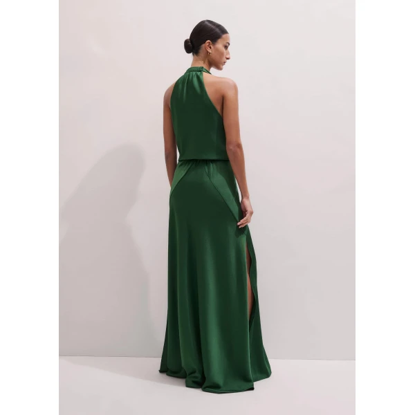 Fluid Satin – luxury British Green in Me and Em exclusively at Luxury Shoes 