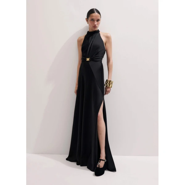 Fluid Satin – luxury British Black in Me and Em exclusively at Luxury Shoes 