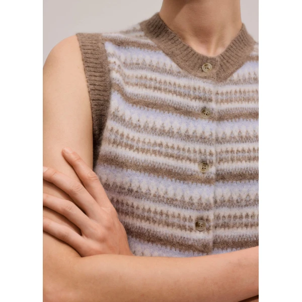 Alpaca Jacquard – luxury British Brown in Me and Em exclusively at Luxury Shoes 