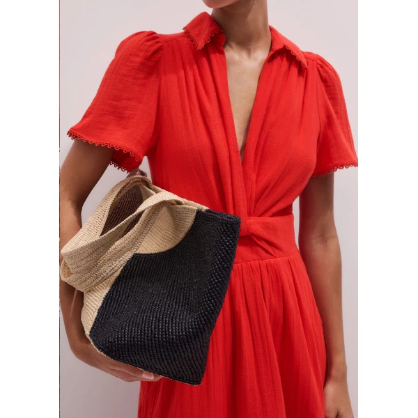 Cotton Cheesecloth – luxury British Red in Me and Em exclusively at Luxury Shoes 