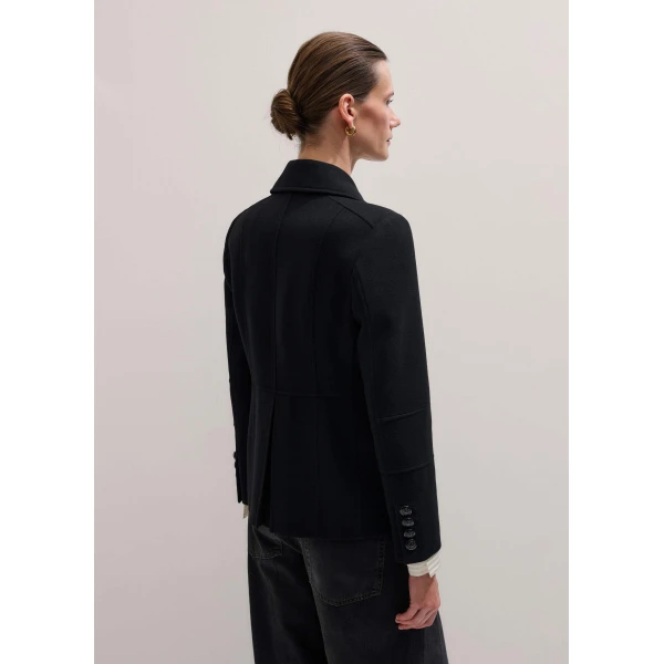 Italian Wool – luxury British Black in Me and Em exclusively at Luxury Shoes 