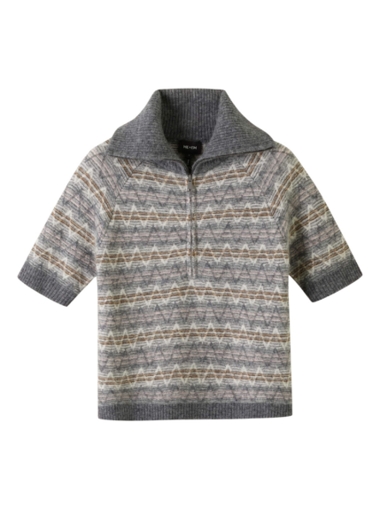 Me and Em Half Zip Knit Tee