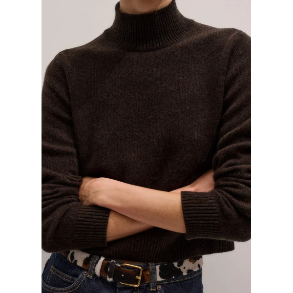 Me + Em High Neck Crop Sweater