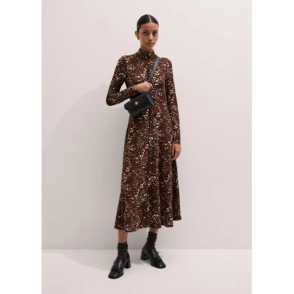 Printed Jersey – luxury British Brown in Me and Em exclusively at Luxury Shoes 