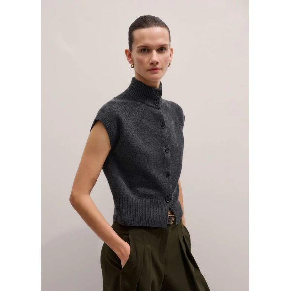 Me + Em High Neck Relaxed Vest