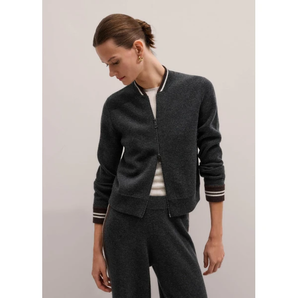Me + Em Knit Bomber Jacket
