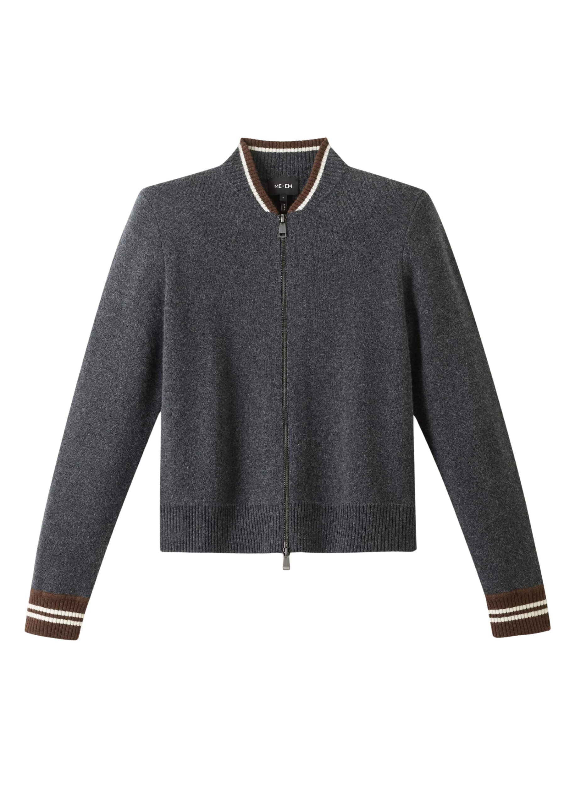 Me and Em Knit Bomber Jacket
Merino + Cashmere