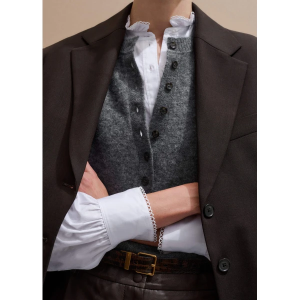 Poplin Mixed Media – luxury British White in Me and Em exclusively at Luxury Shoes 