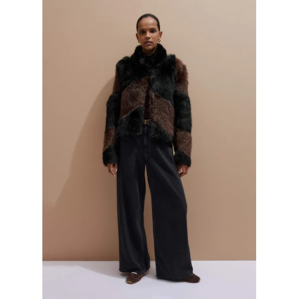 Me and Em Luxe Patchwork Coat