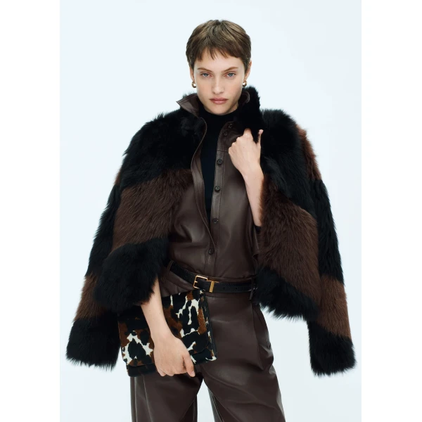 Me + Em Luxe Patchwork Coat