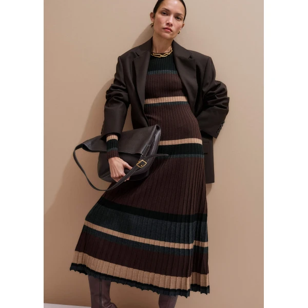 Stretch Merino – luxury British Brown in Me and Em exclusively at Luxury Shoes 
